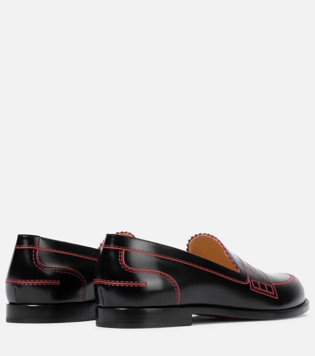Christian Louboutin Mocalaureat Black Leather Loafers