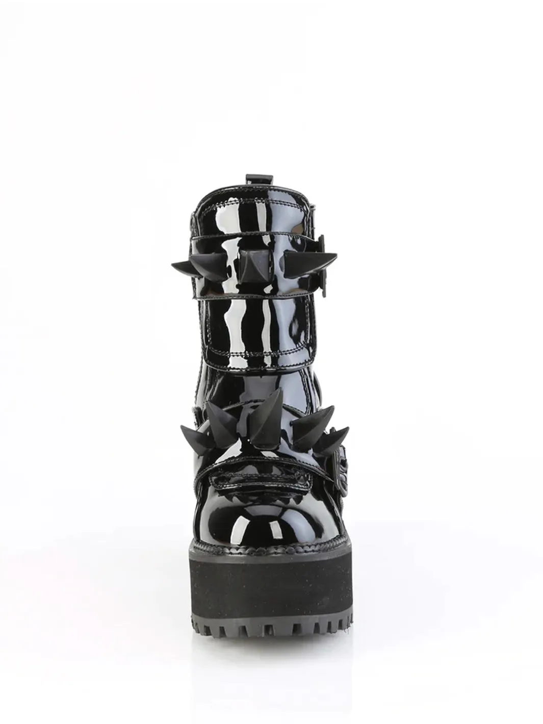 DEMONIA ASSAULT-72 - BLACK PATENT  ✰ PRE ORDER ✰