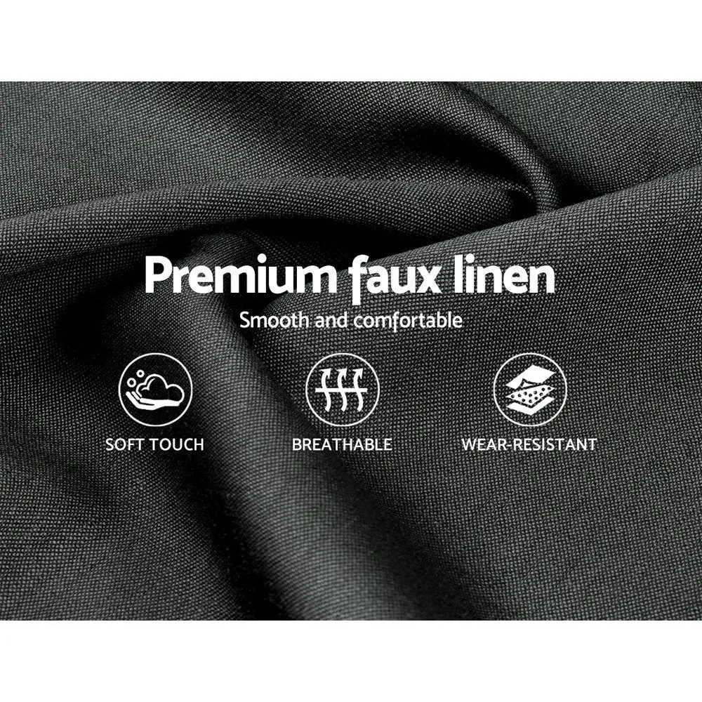 Double Package | Tarcoola Bed Charcoal & Glay Bonnell Spring Mattress (Medium Firm)