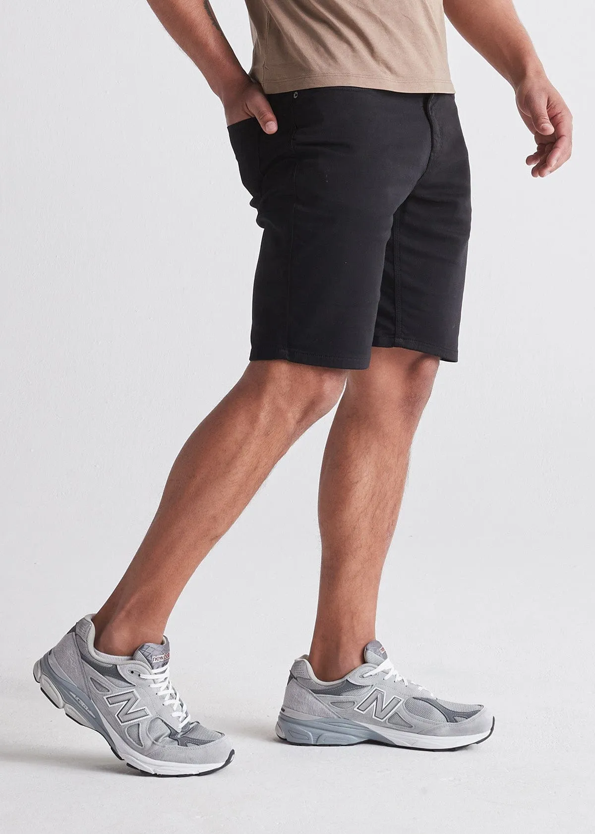 DU/ER SHORT NO SWEAT RELAXED BLACK 10"