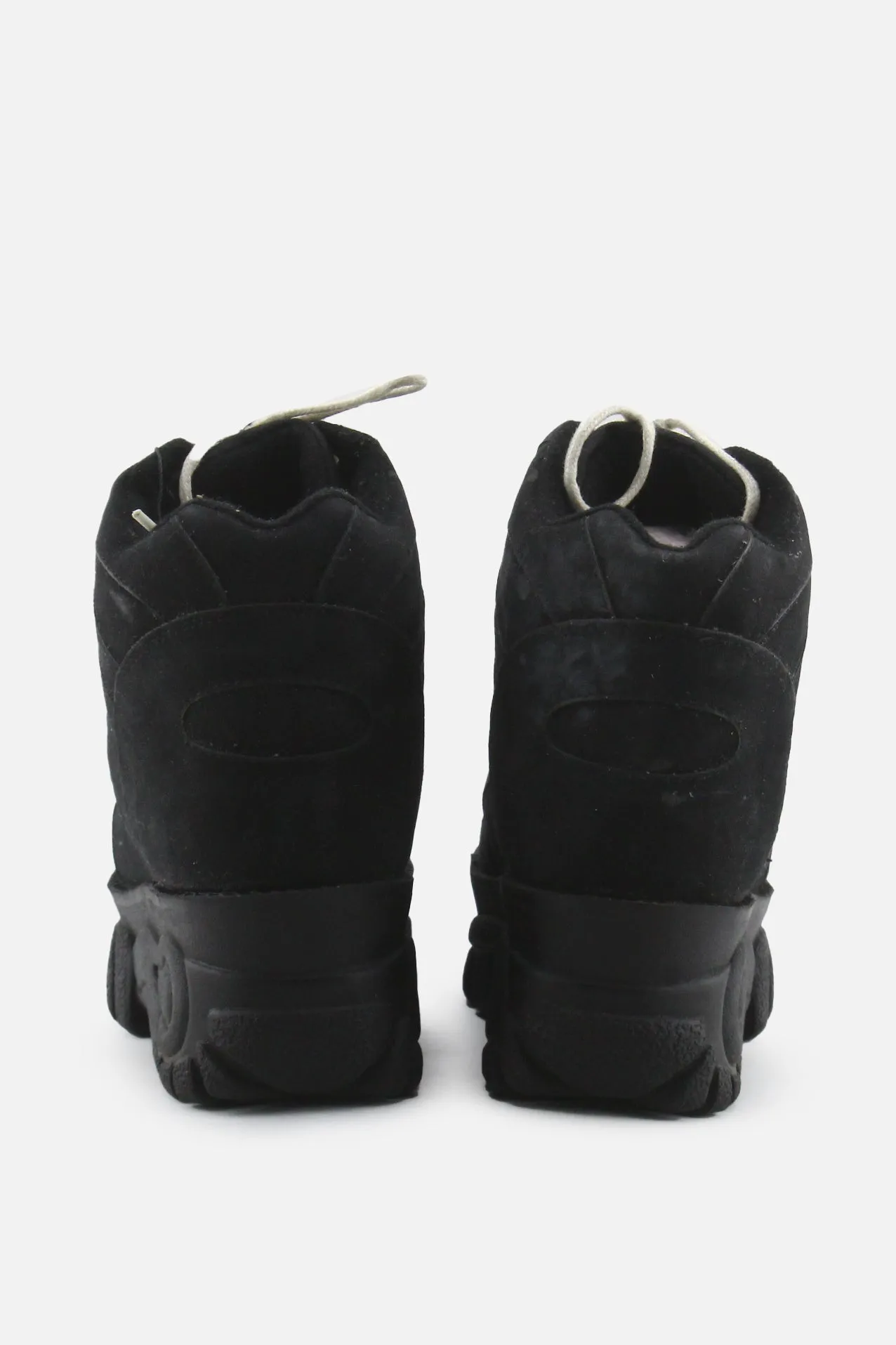 E & C Laces Combat Ankle Boots | Suede