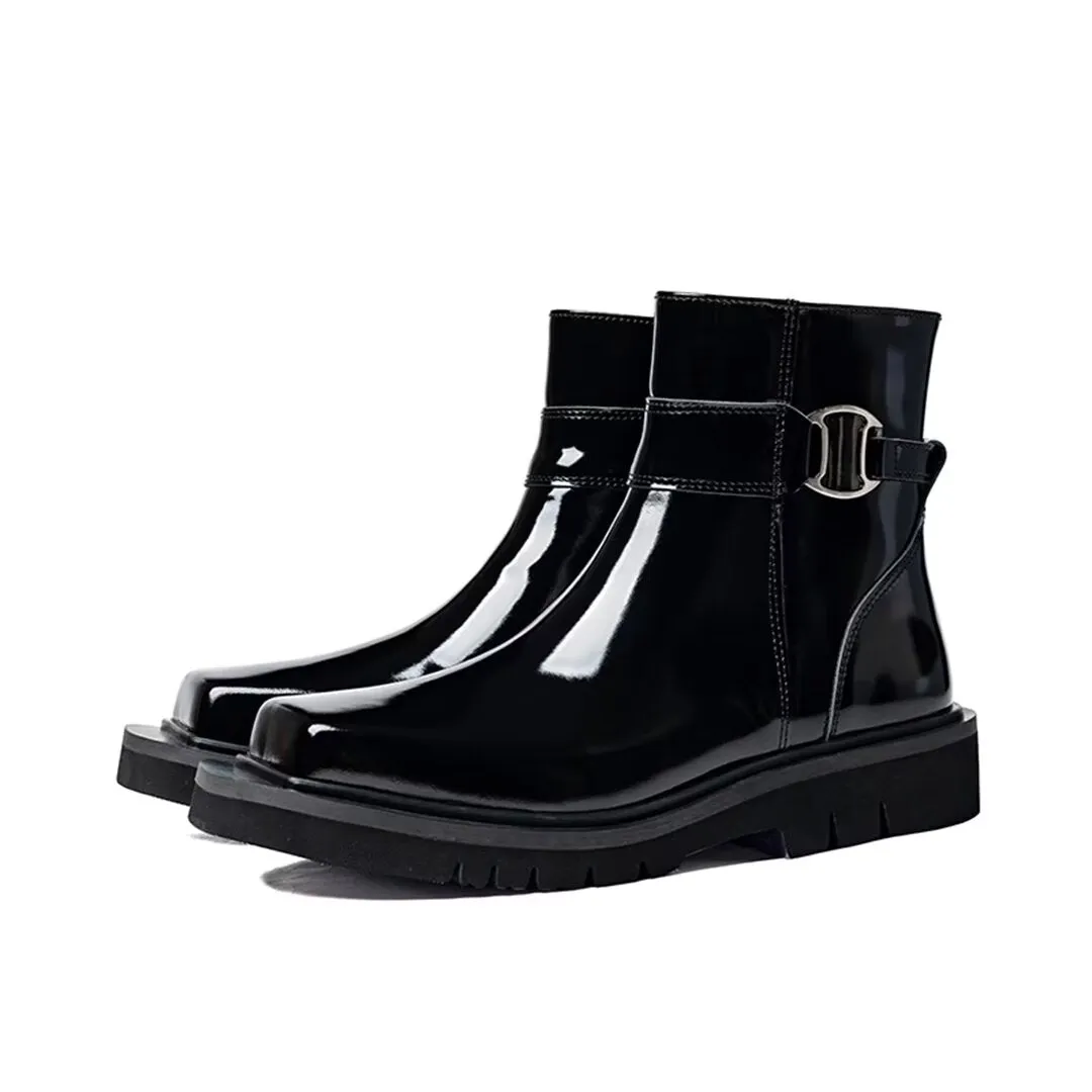 ElegantCow Ankle Zipper Boots