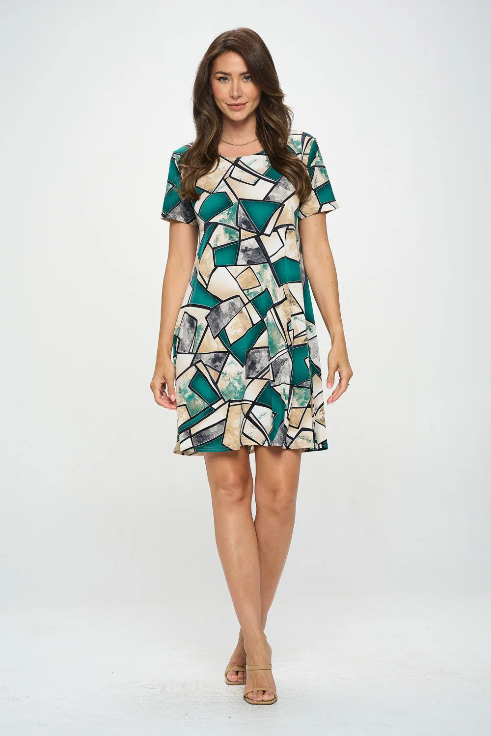 HIT Print Missy Dress-7004HT-SRP1-W394