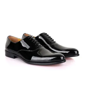 John Mendson Black Wetlips Derby Lace up Loafers John Mendson Black Wetlips Derby Lace up Loafers