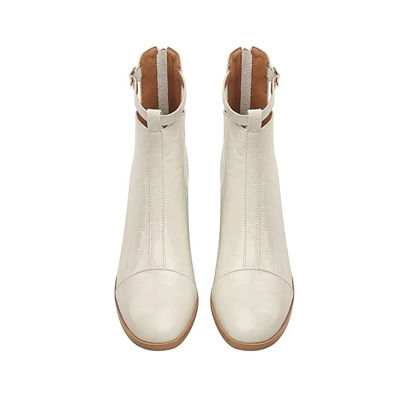 LuxeLeather Exotic Modish Ankle Boots