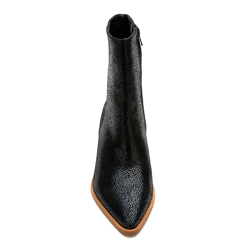 Matisse Caty Black Mini Leopard Ankle Boot