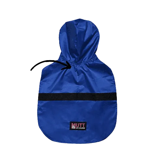 Mutt of Course Raincoat For Dogs (Blue)