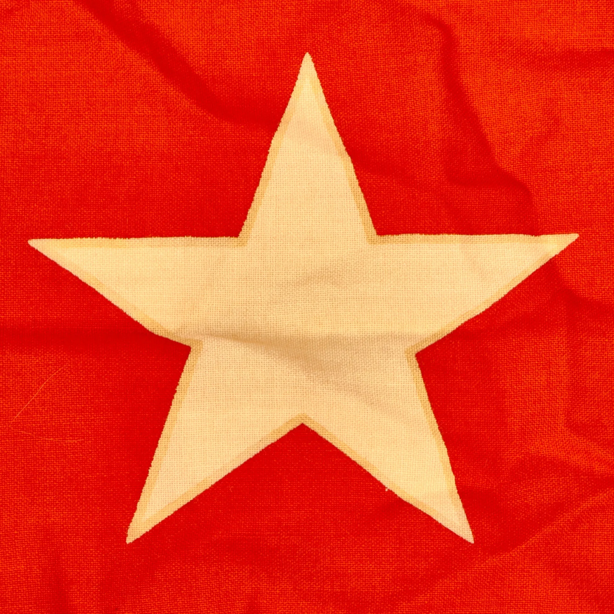 Original Cold War Era Soviet Naval Flag of Task Force Commander Dated 1990 - 26" x 40”