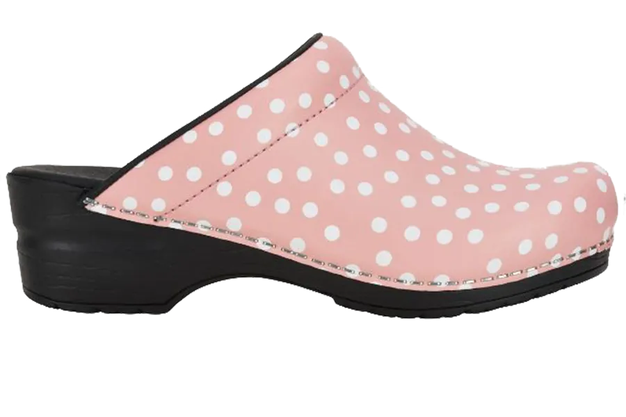 Sanita San Flex comfort clogs - Rose dots