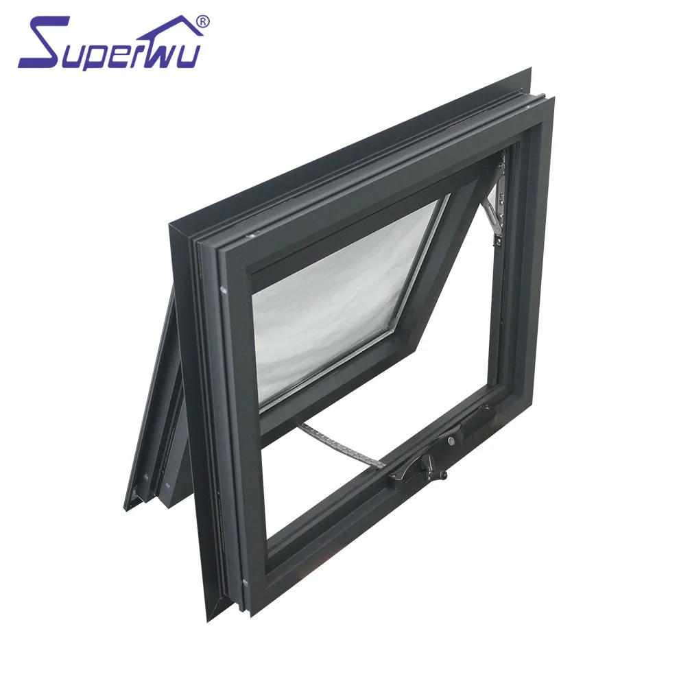 Superwu Aluminum Top Hung Window Double Glazed Comply with NAFS Standard