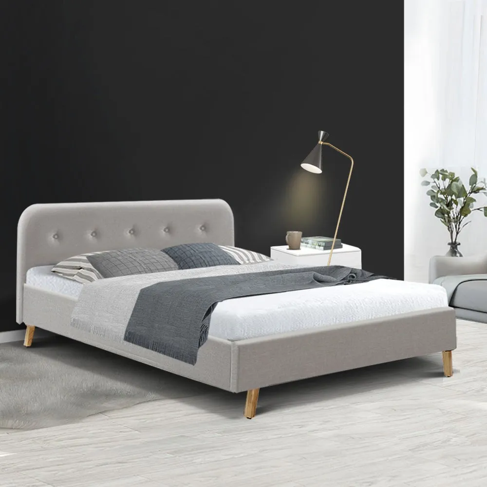 Tarcoola Double Bed Frame Beige