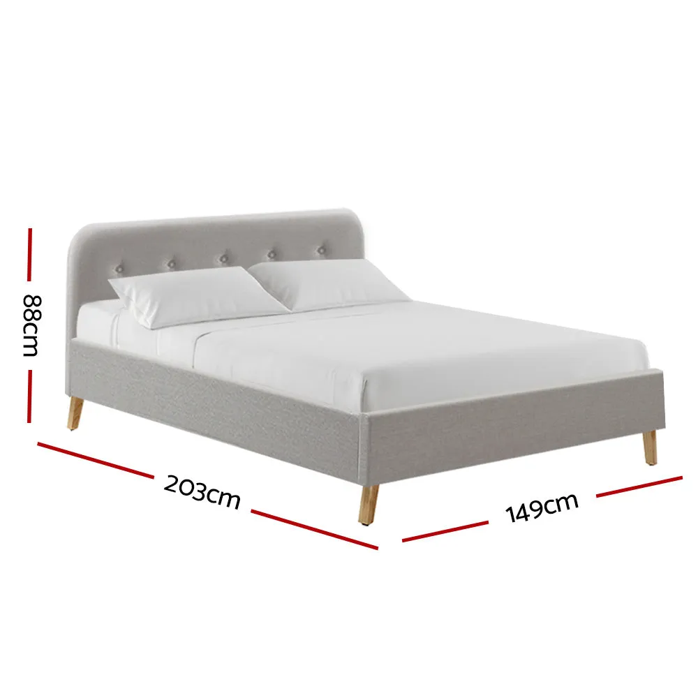 Tarcoola Double Bed Frame Beige