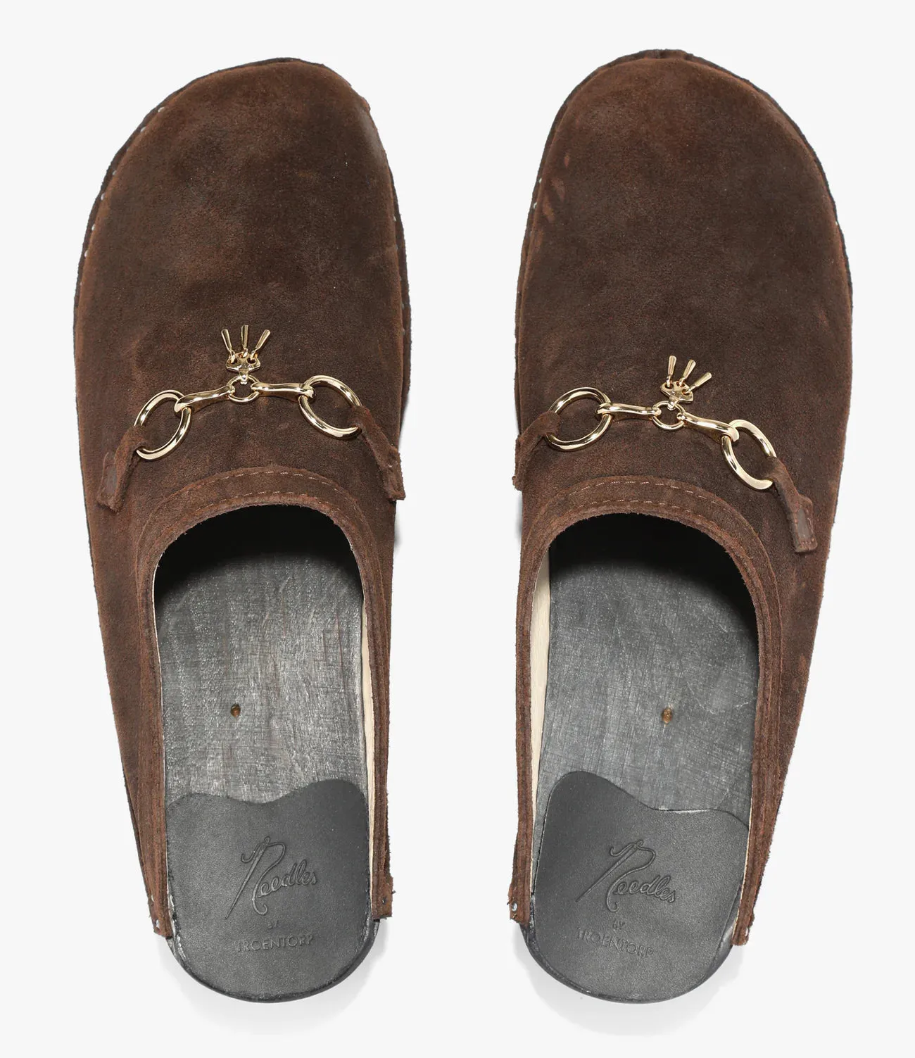 Tassel Bit 'Monet' Clog – Dark Brown Rough Out