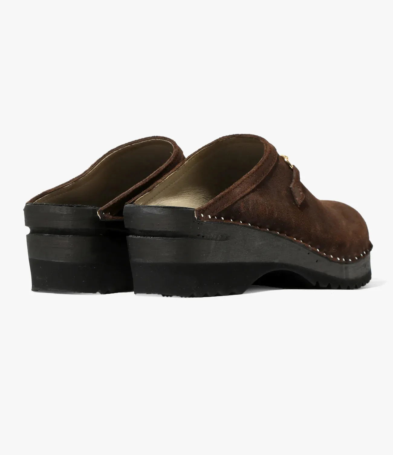 Tassel Bit 'Monet' Clog – Dark Brown Rough Out