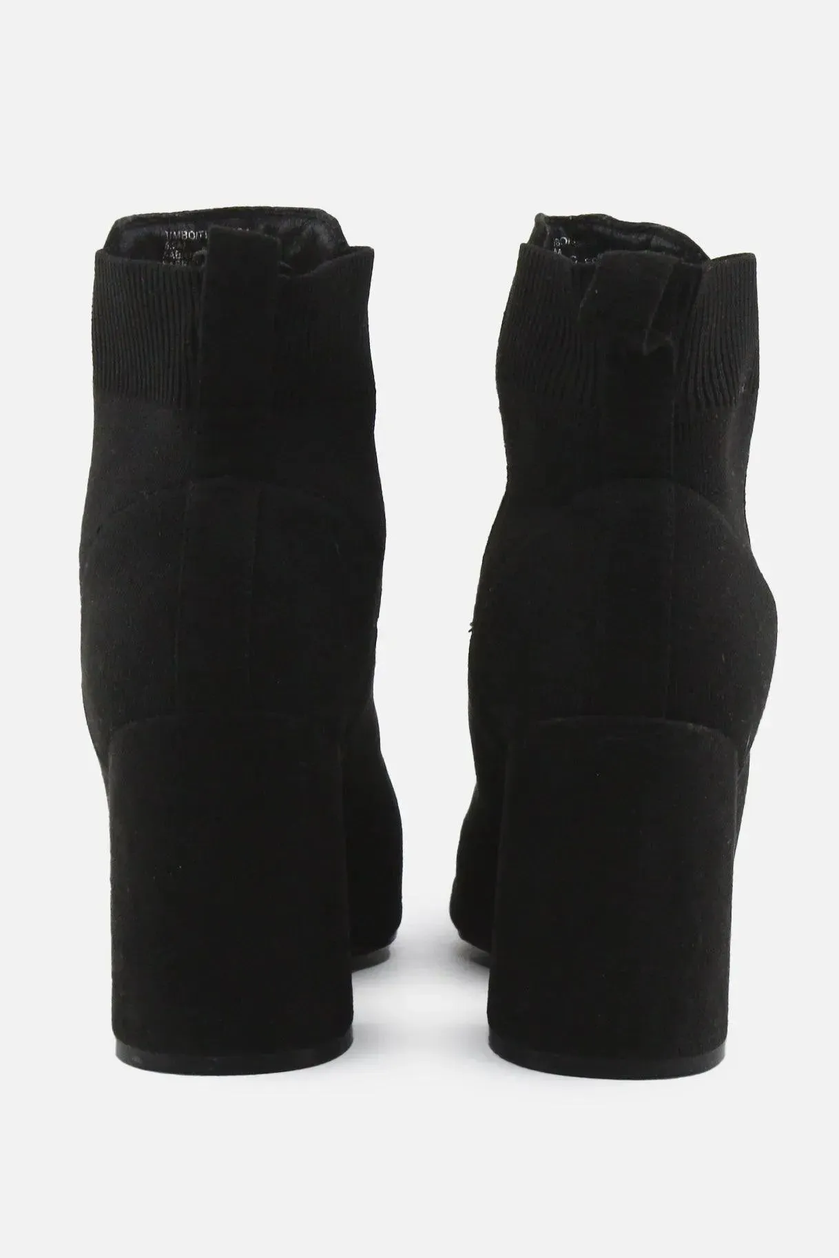 Timbo Stretchable Block Ankle Boots | Suede
