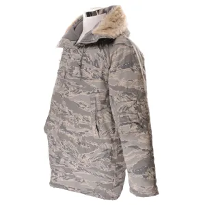 VINTAGE USAF PARKA AIRCREW DIGITAL CAMO JACKET TYPE N-3B N3B 2000S LARGE REG